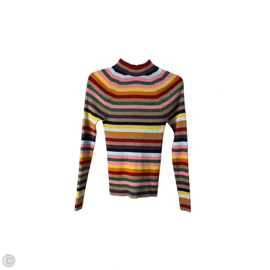 Top Long Sleeve By Boden In Striped Pattern, Size: M