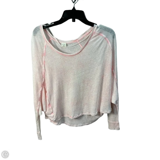 Top Long Sleeve By We The Free In Pink, Size: M