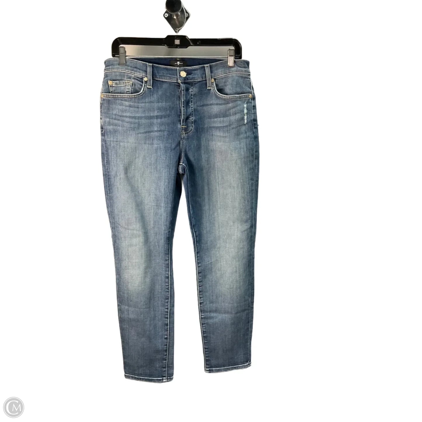 Jeans Straight By 7 For All Mankind In Blue, Size: 8