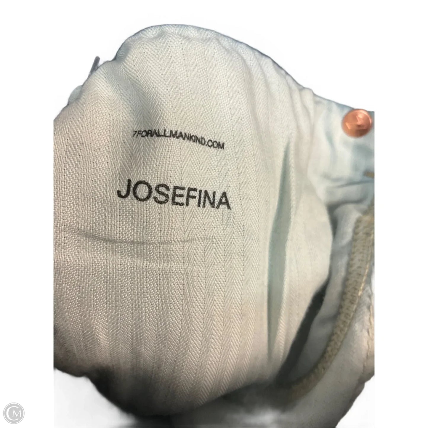 Jeans Straight By 7 For All Mankind In Blue, Size: 8