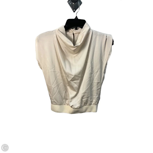 Top Short Sleeve By Heartloom In Beige, Size: Xs