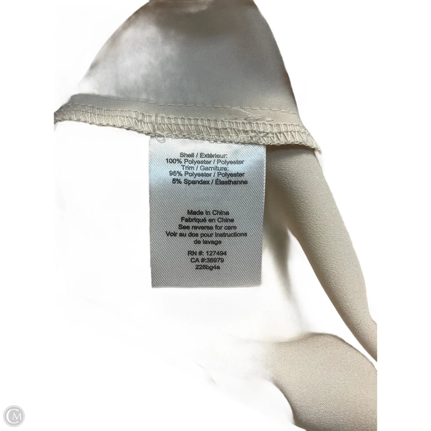 Top Short Sleeve By Heartloom In Beige, Size: Xs