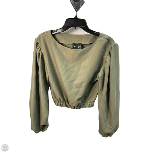 Top Long Sleeve By Line & Dot In Green, Size: Xs