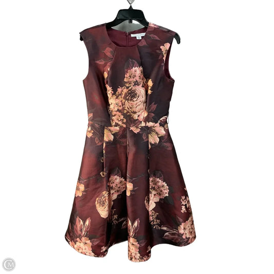 Dress Casual Midi By Kay Unger In Red, Size: M