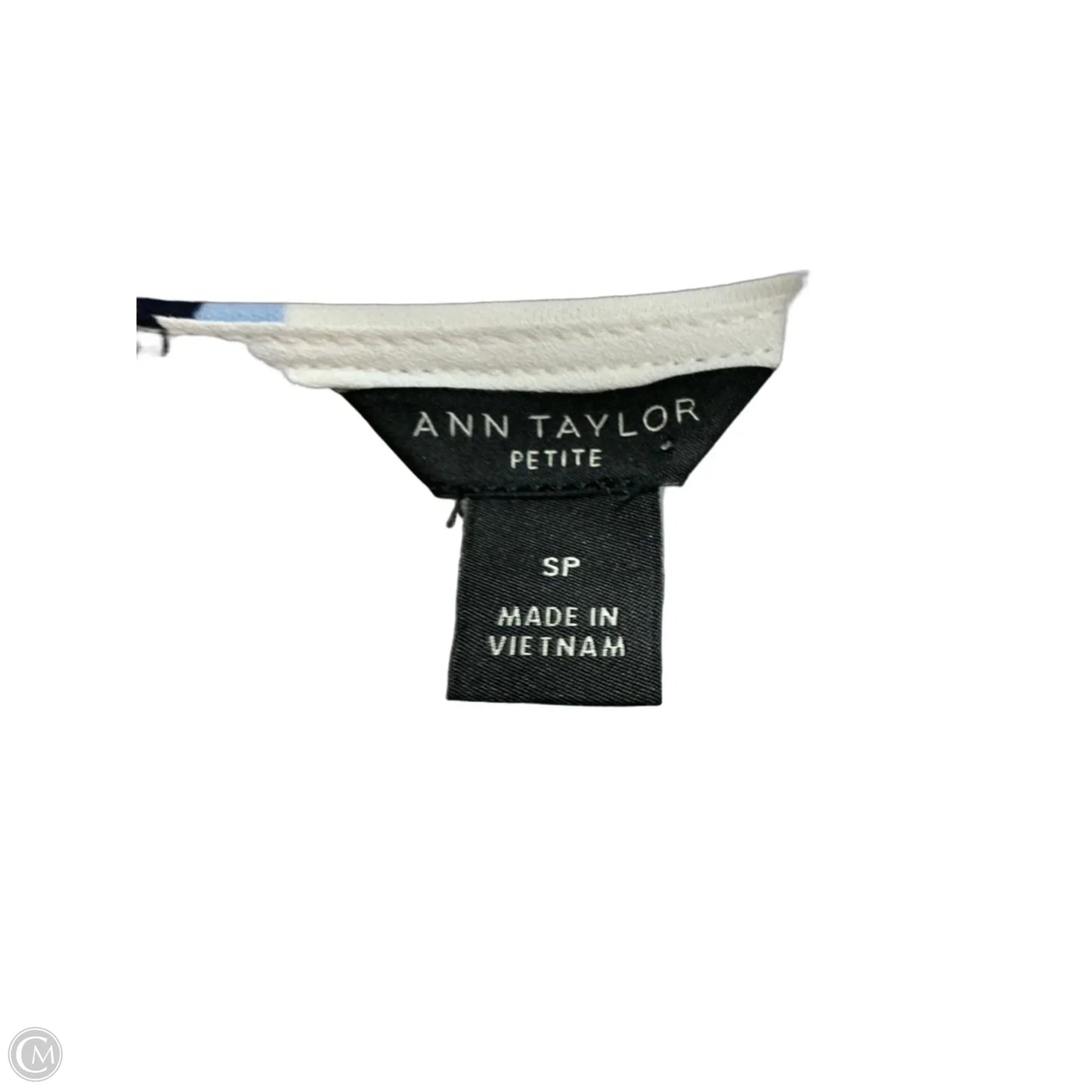 Top Short Sleeve By Ann Taylor In White, Size: S