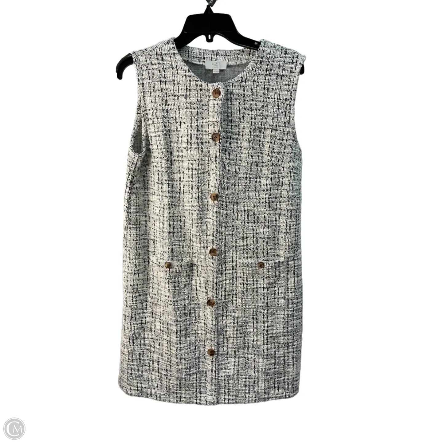 Dress Casual Short By Loft In Grey, Size: M