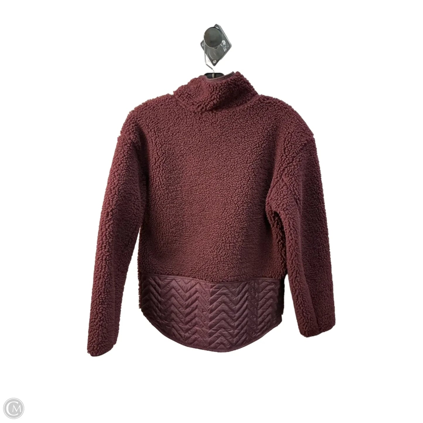 Athletic Sweatshirt Collar By Athleta In Maroon, Size: Xxs