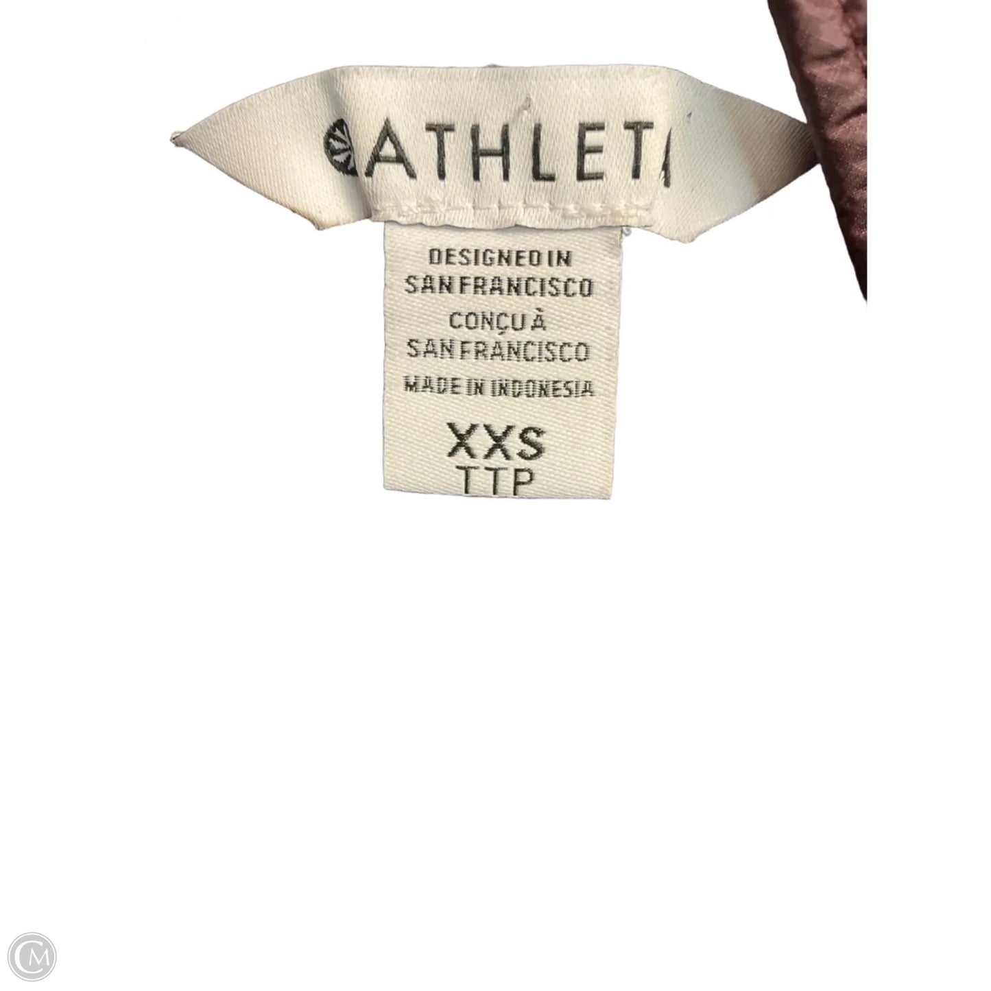 Athletic Sweatshirt Collar By Athleta In Maroon, Size: Xxs