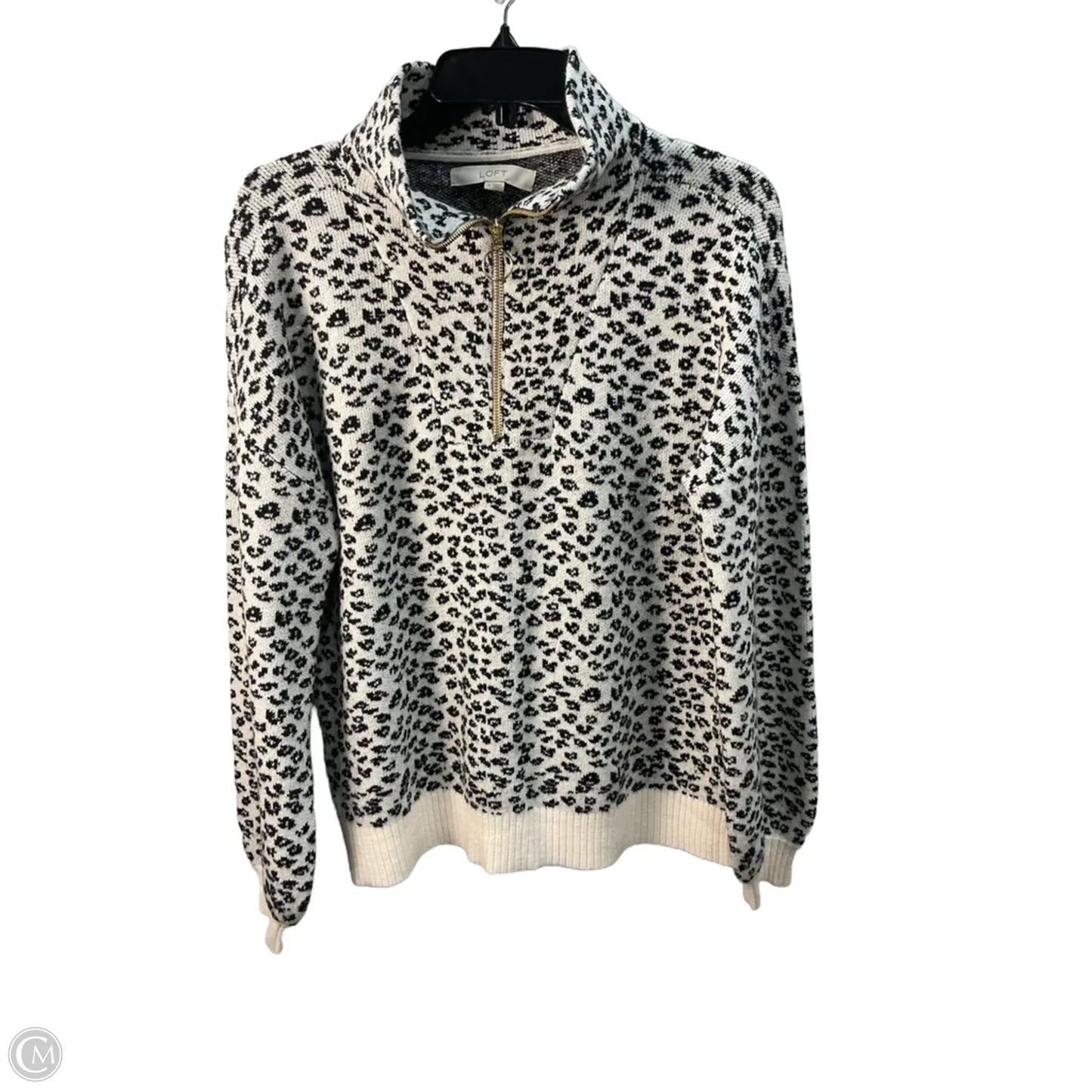 Sweater By Loft In Animal Print, Size: M