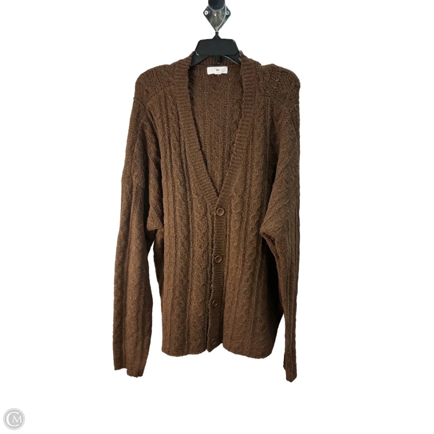 Sweater Cardigan By Bp In Brown, Size: L