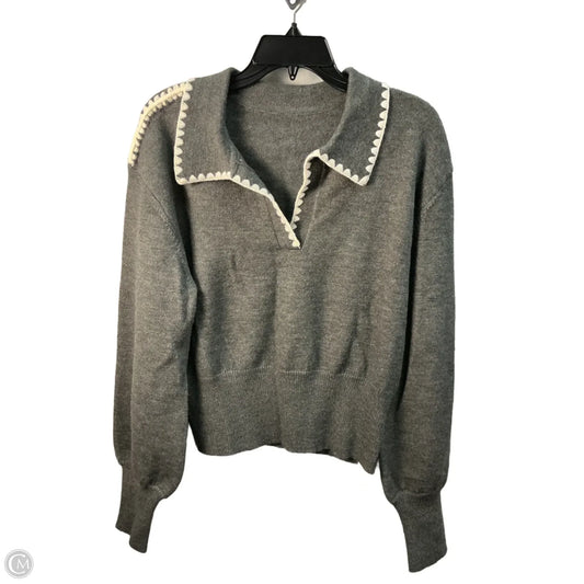 Sweater By Commense In Grey, Size: L