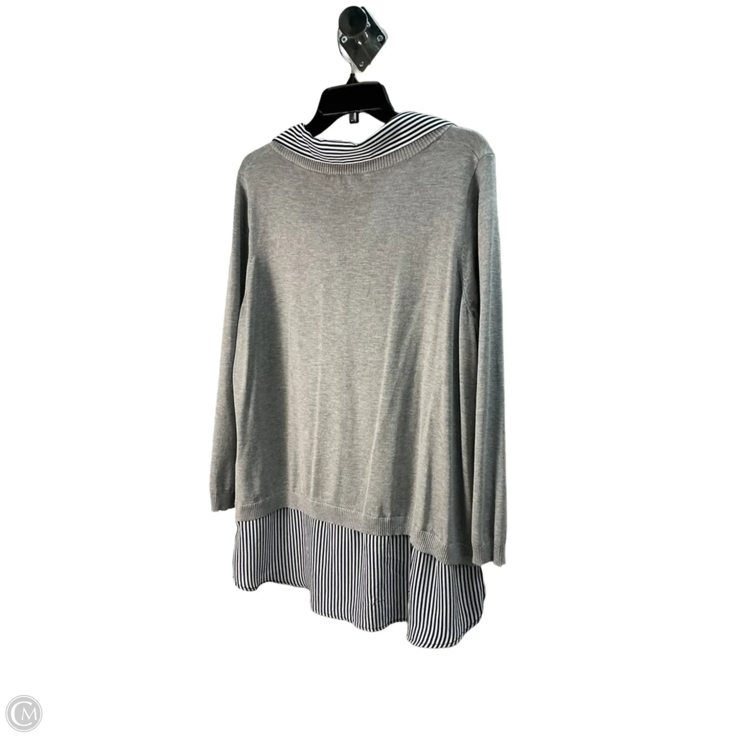 Top Long Sleeve By Adrianna Papell In Grey, Size: 16