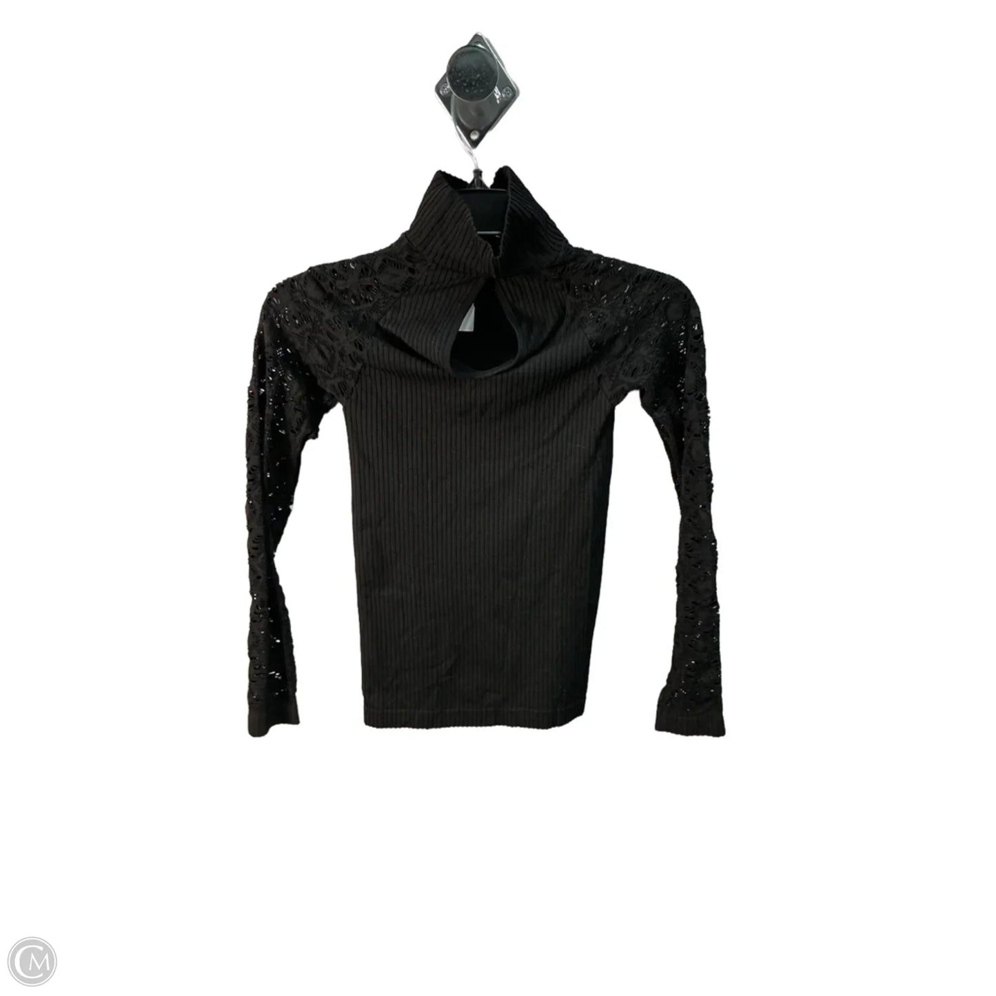 Top Long Sleeve By Free People In Black, Size: Xs