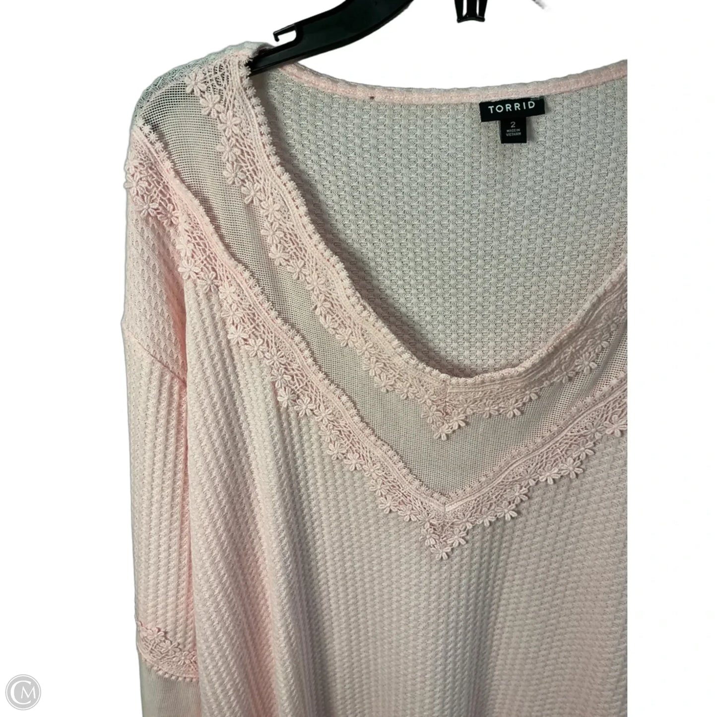 Top Long Sleeve By Torrid In Pink, Size: 18