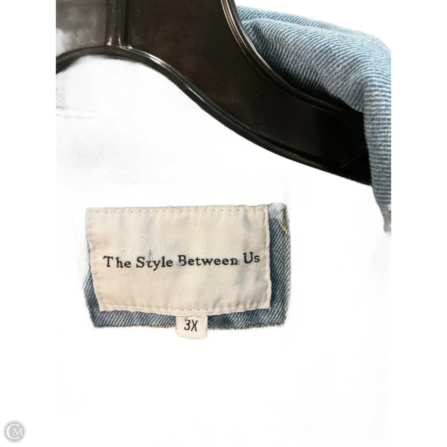 Jacket Denim By Clothes Mentor In Blue Denim, Size: 22