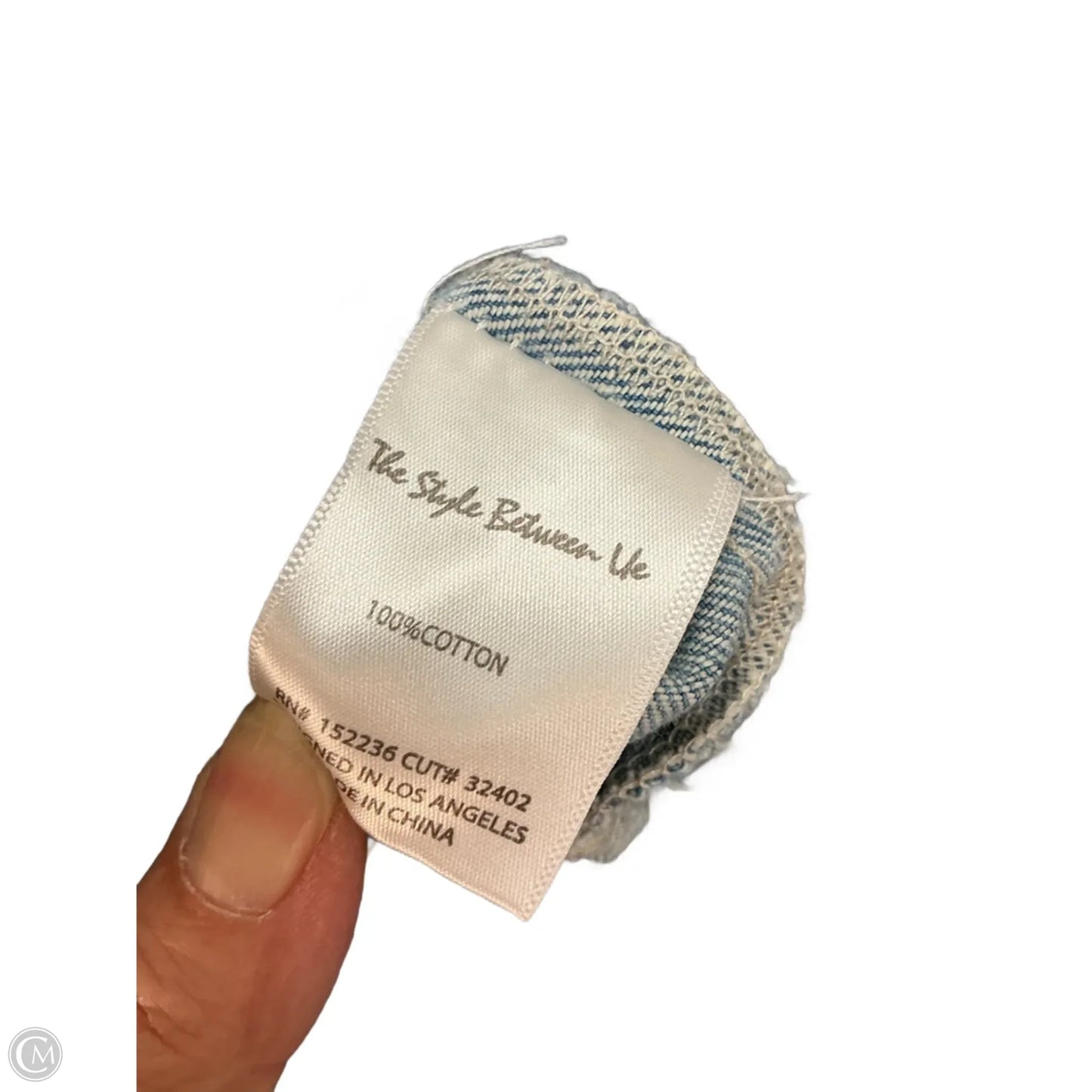 Jacket Denim By Clothes Mentor In Blue Denim, Size: 22