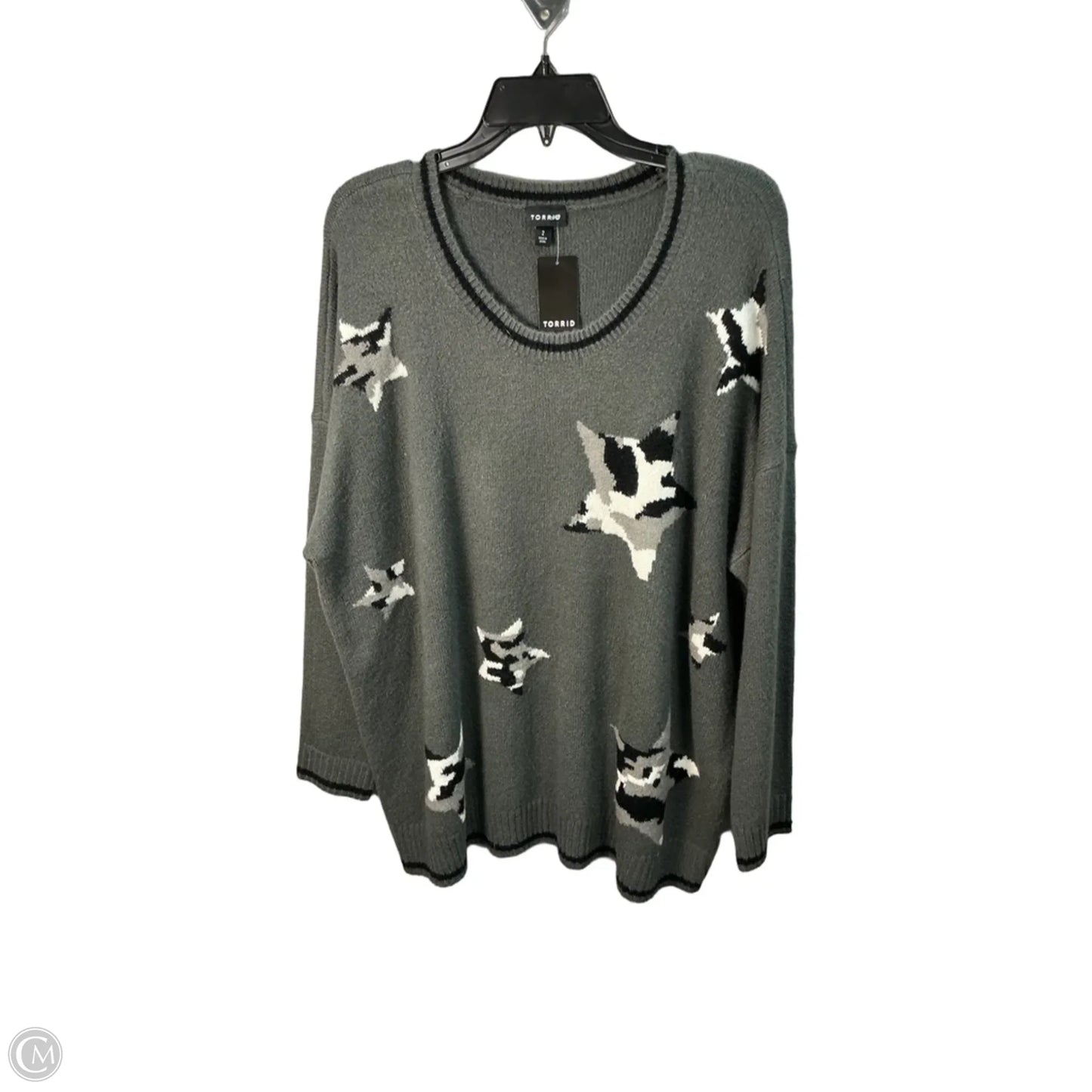 Sweater By Torrid In Grey, Size: 22