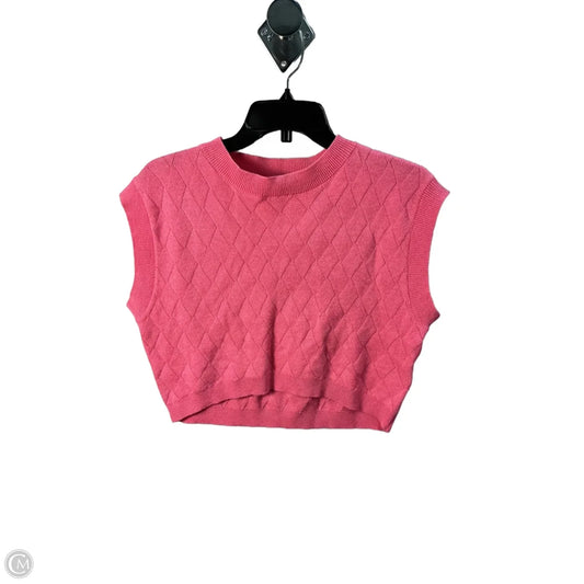 Top Sleeveless By Clothes Mentor In Pink, Size: M