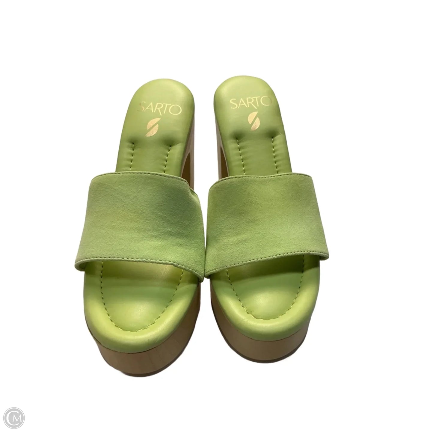 Shoes Heels Block By Franco Sarto In Green, Size: 7