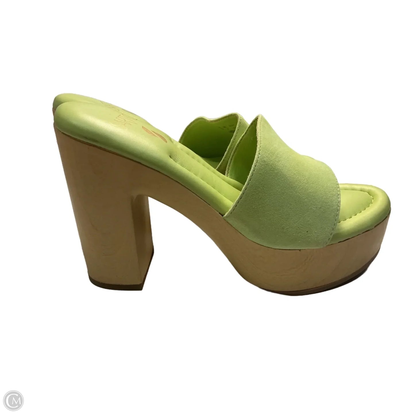 Shoes Heels Block By Franco Sarto In Green, Size: 7