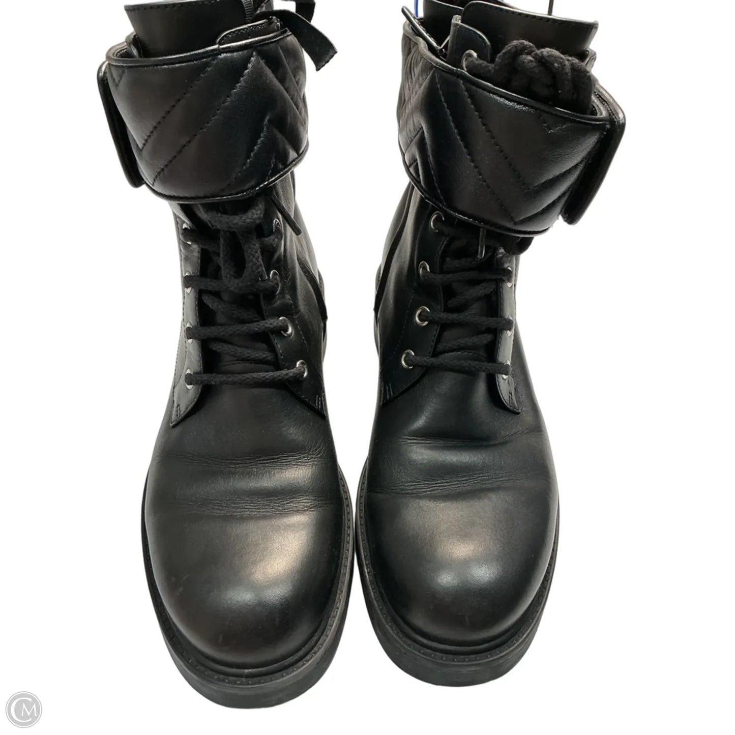 Boots Luxury Designer By Gucci In Black, Size: 10