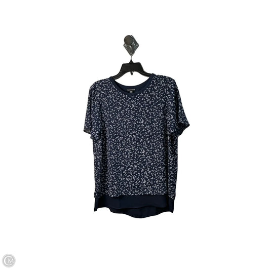Top Short Sleeve By Hilary Radley In Blue, Size: M