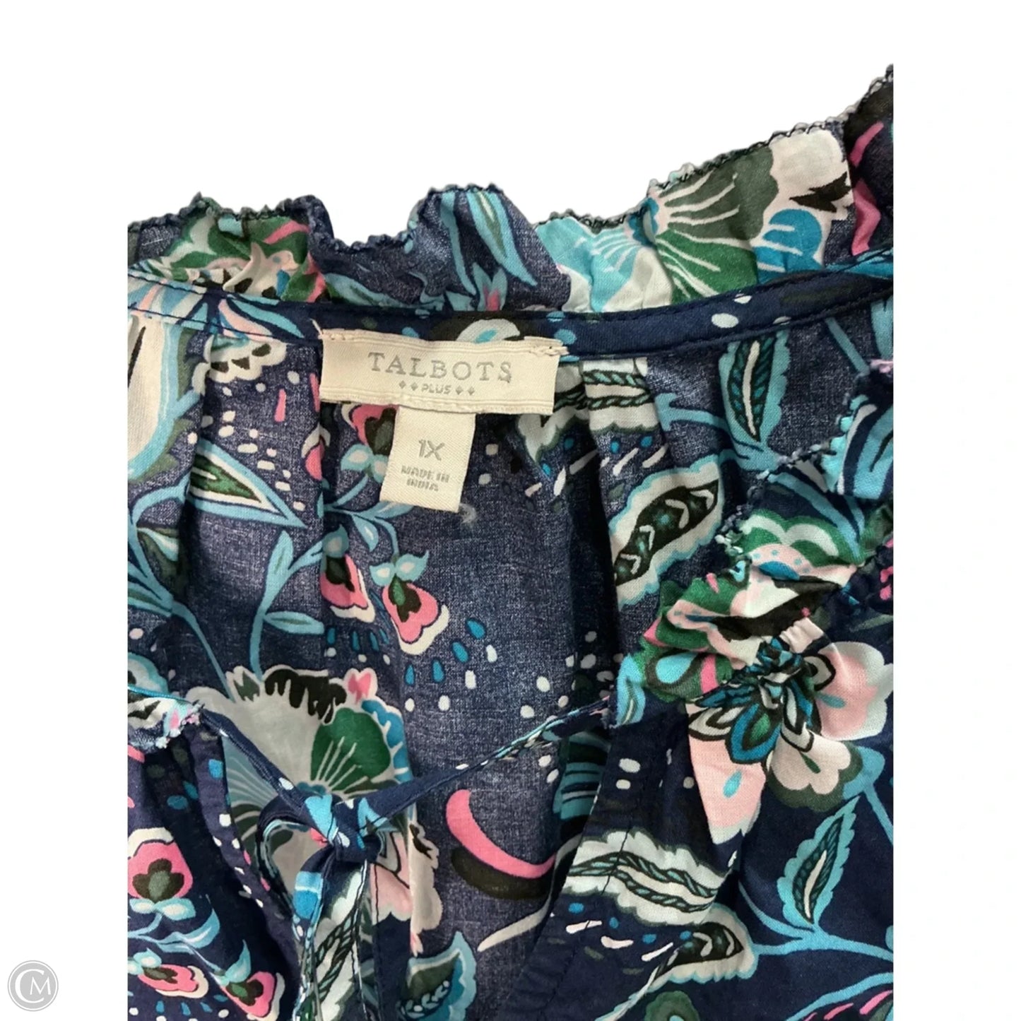 Top Sleeveless By Talbots In Blue, Size: 18