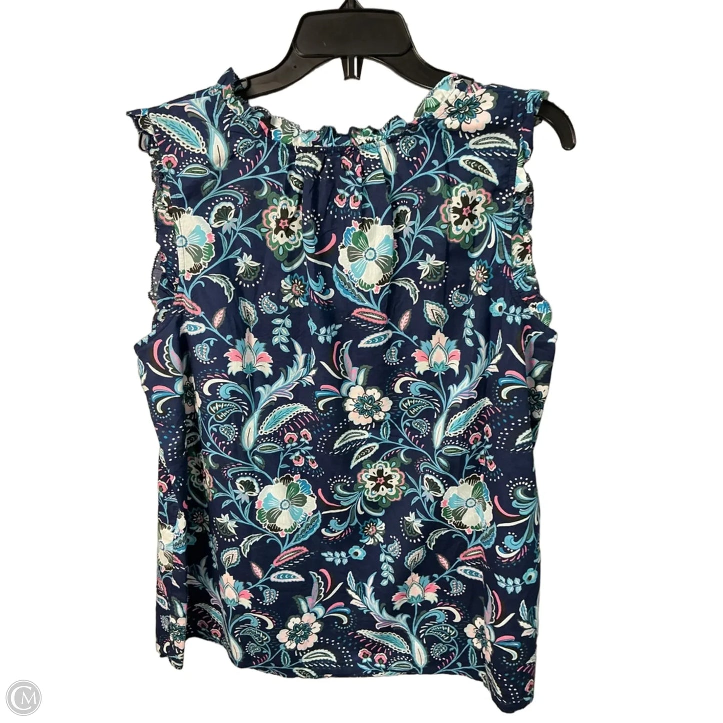 Top Sleeveless By Talbots In Blue, Size: 18