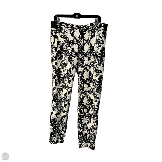 Pants Joggers By Saks Fifth Avenue In Black & White, Size: 12