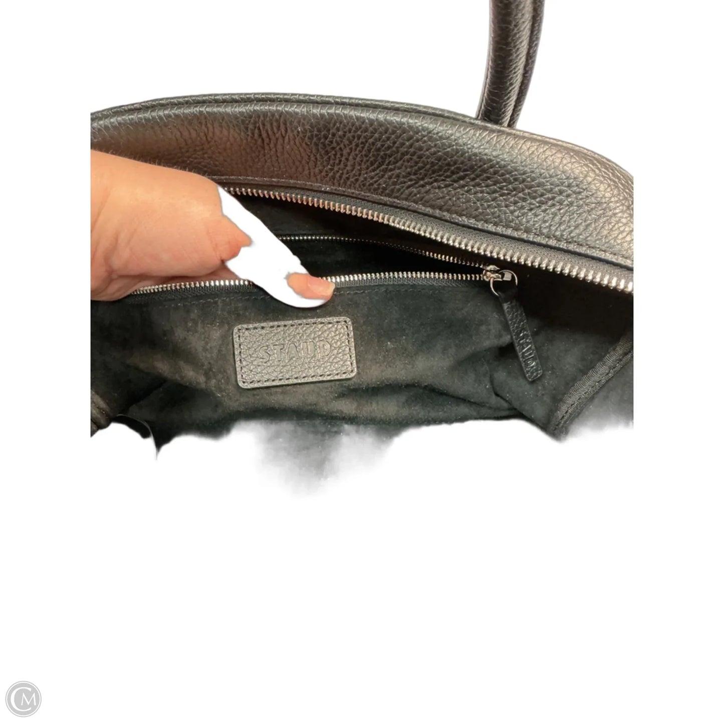 Handbag Leather By Nordstrom, Size: Medium