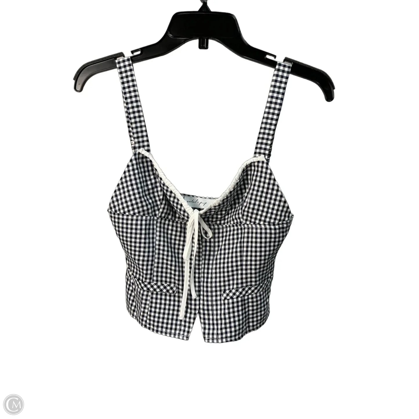 Top Sleeveless By Petal & Pup In Black & White, Size: S