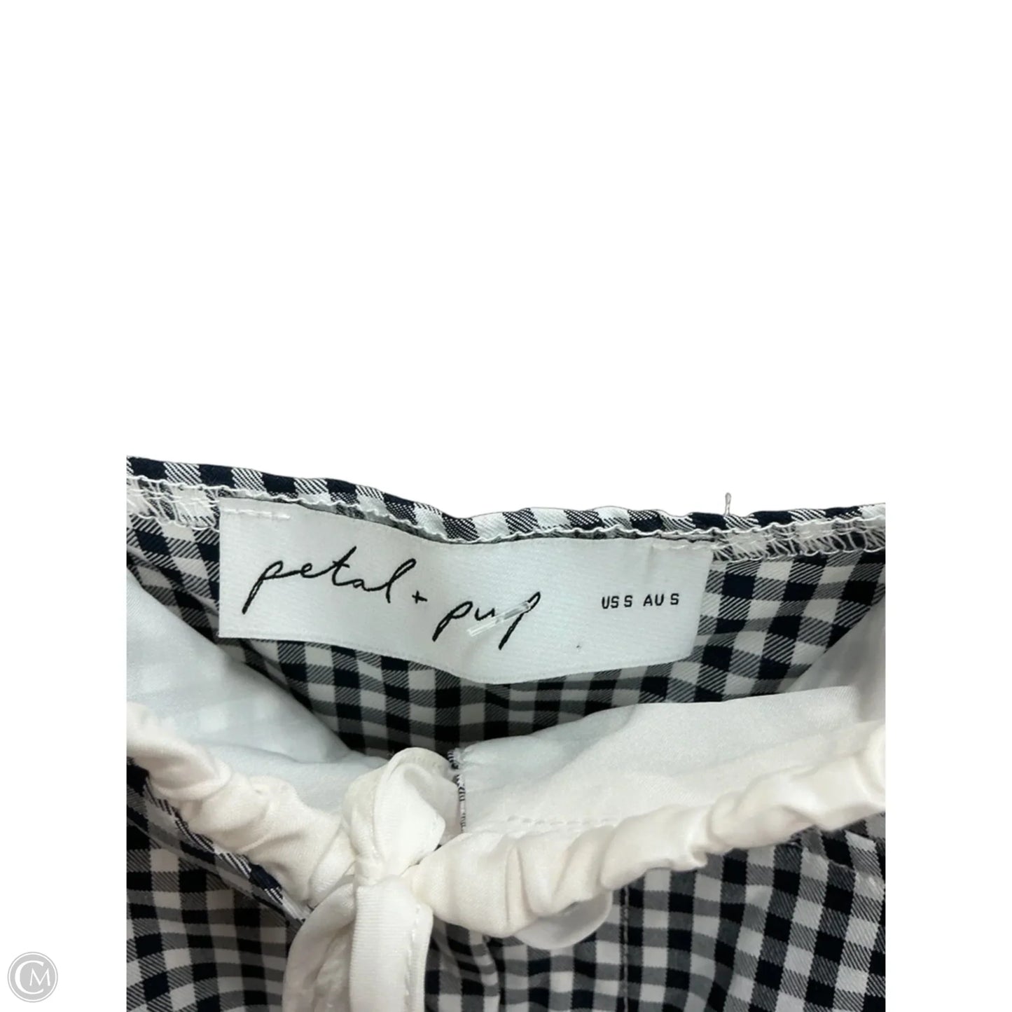 Top Sleeveless By Petal & Pup In Black & White, Size: S