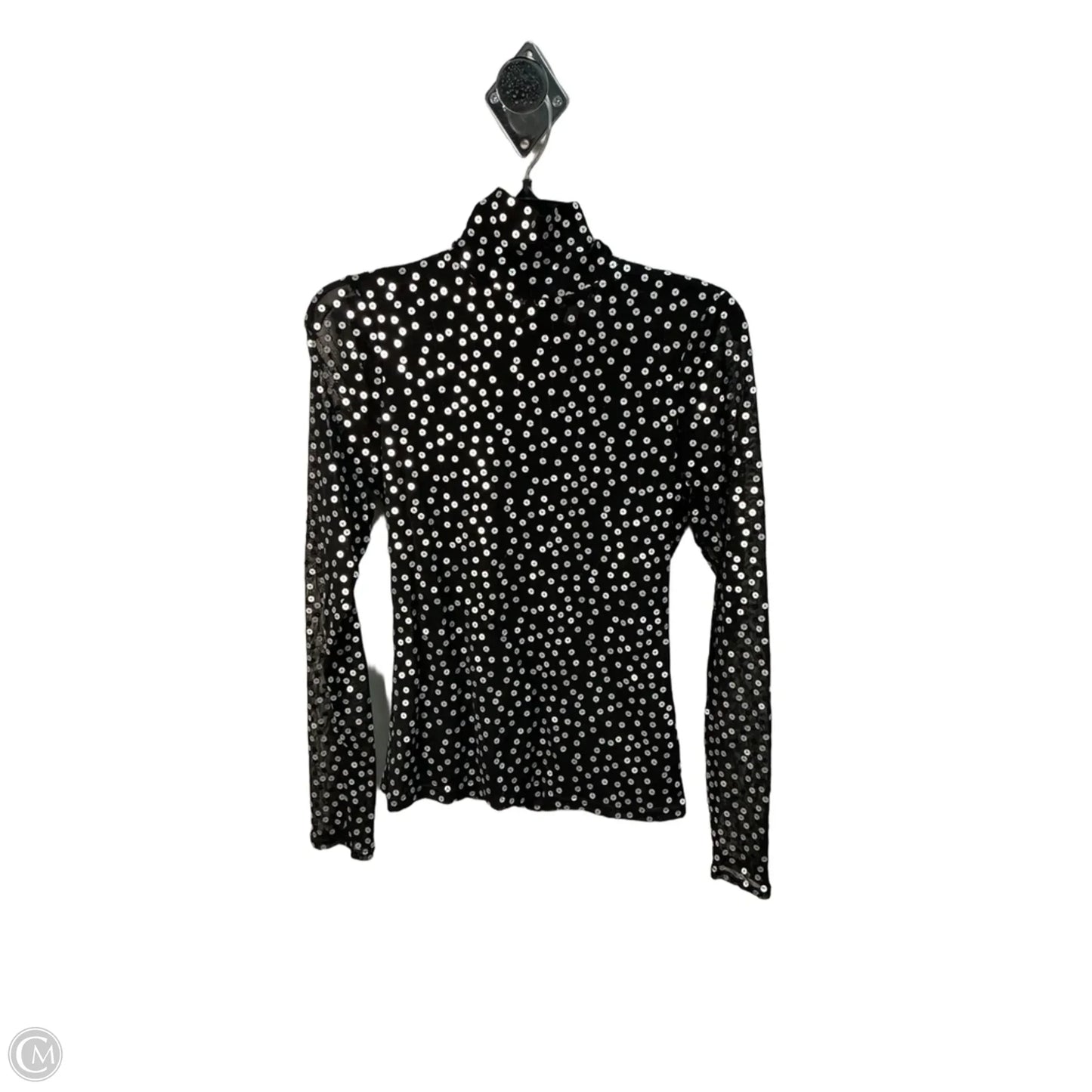Top Long Sleeve By Cinc A Sept In Black, Size: M