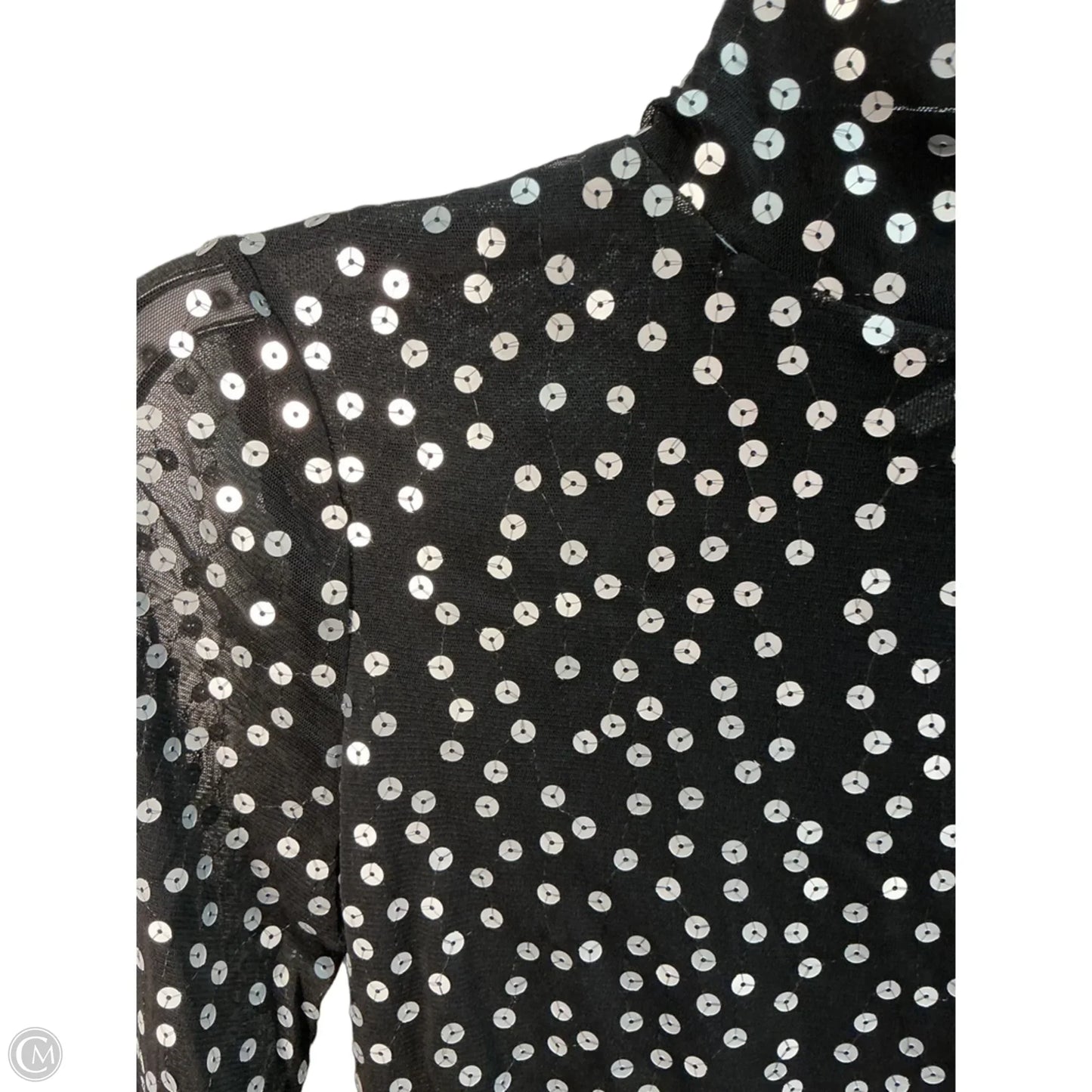 Top Long Sleeve By Cinc A Sept In Black, Size: M