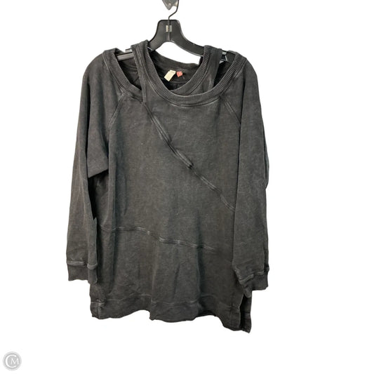 Top Long Sleeve By Pilcro In Grey, Size: S