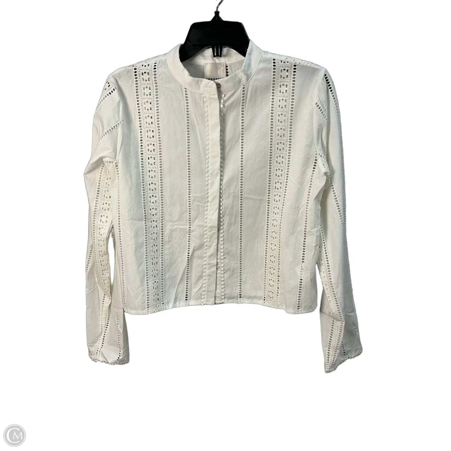 Top Long Sleeve By Industry In Cream, Size: M