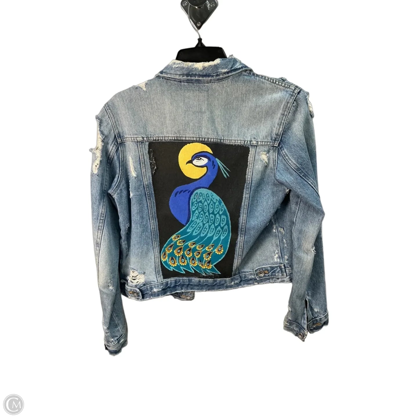 Jacket Denim By Zara In Blue Denim, Size: M