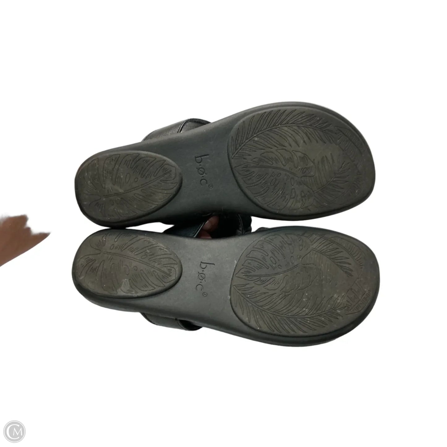 Sandals Flip Flops By Boc In Black, Size: 6