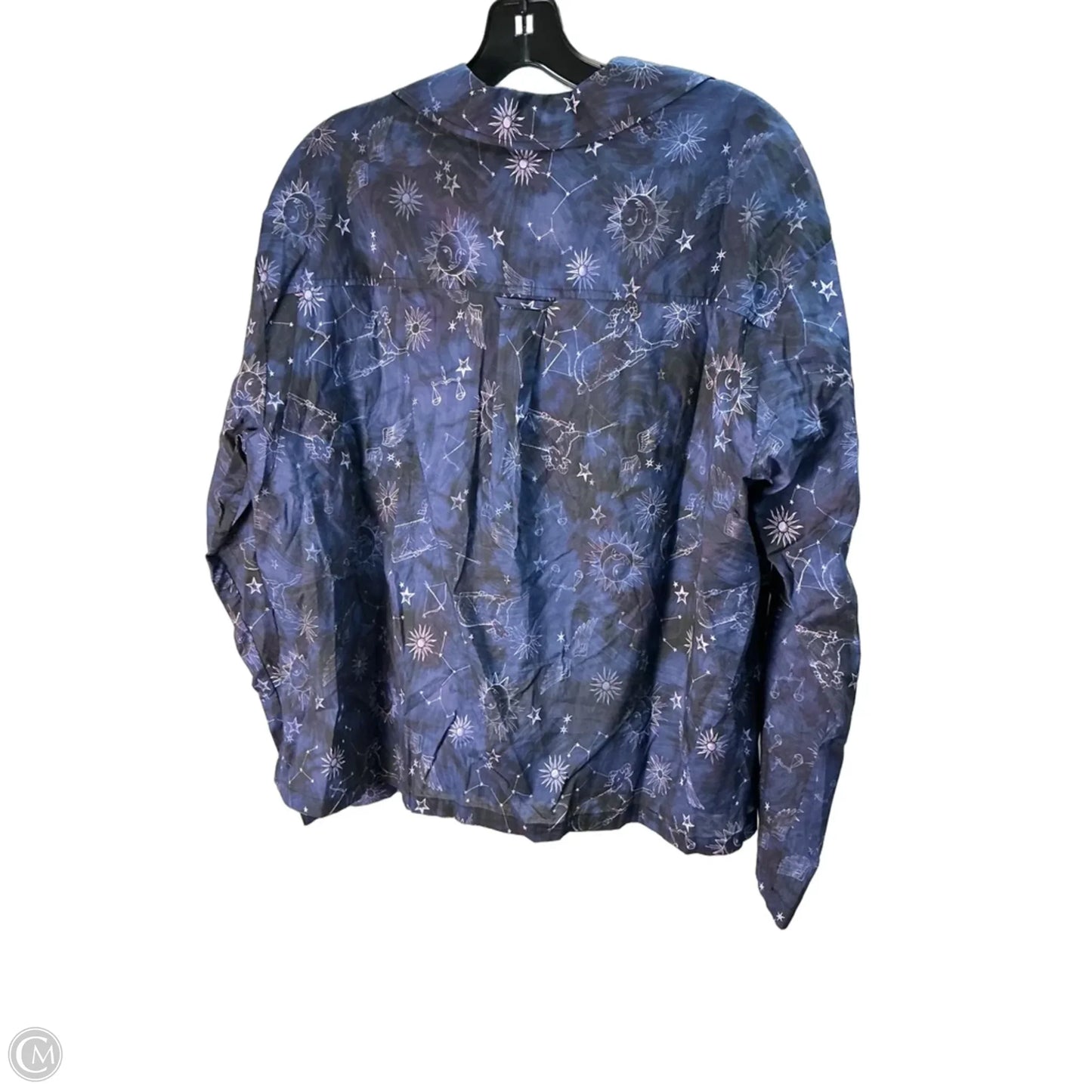 Top Long Sleeve Designer By Johnny Was In Blue, Size: L