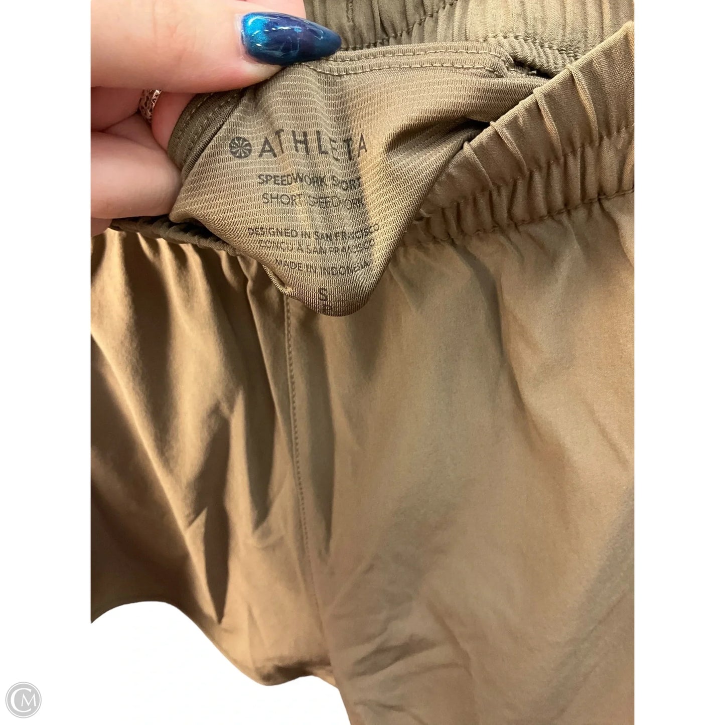 Athletic Shorts By Athleta In Taupe, Size: Sp