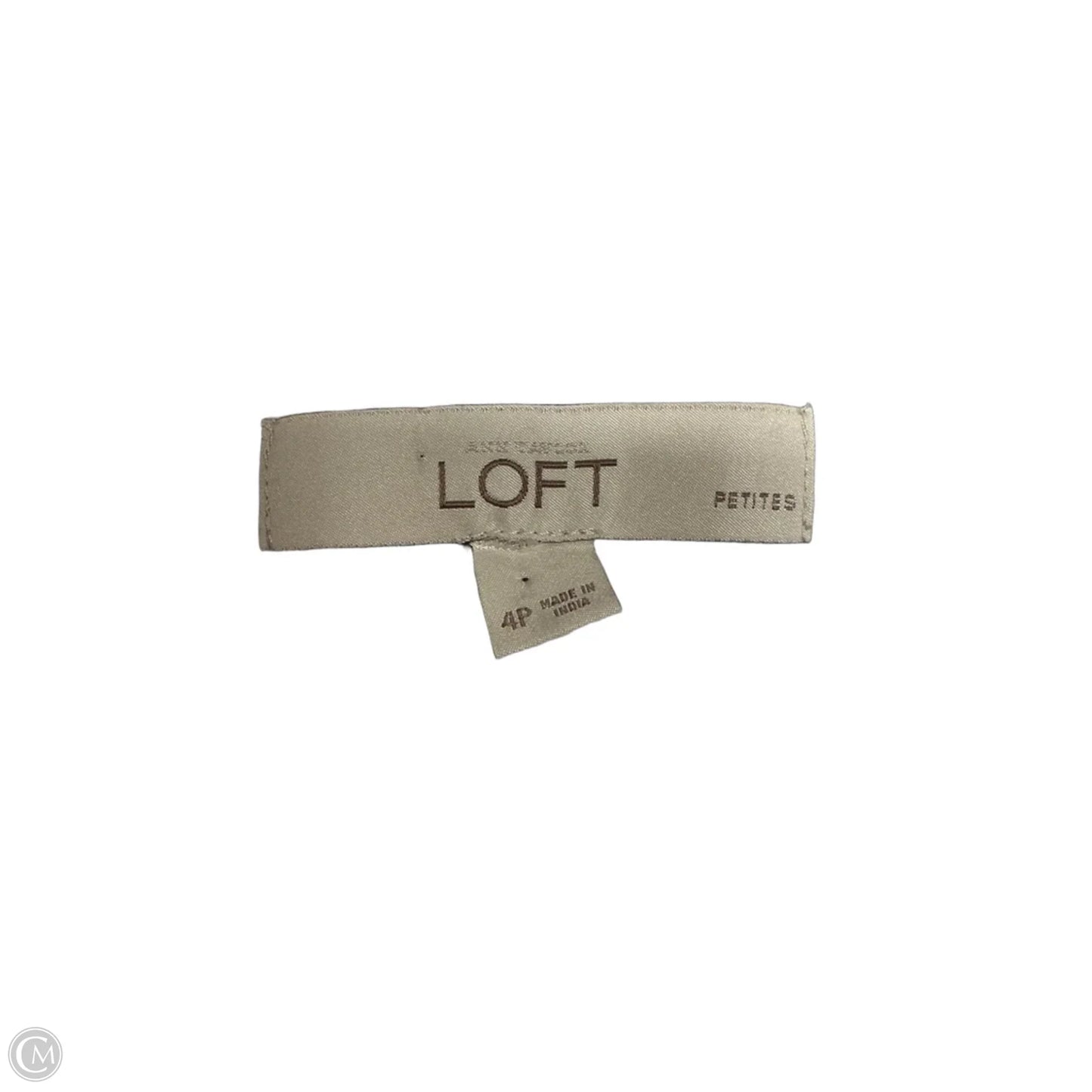 Dress Casual Midi By Loft In Blue & White, Size: 4p