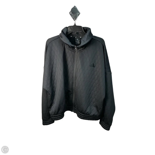 Athletic Jacket By Adidas In Black, Size: 20