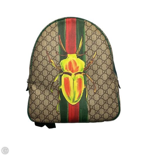 Backpack Luxury Designer By Gucci, Size: Medium