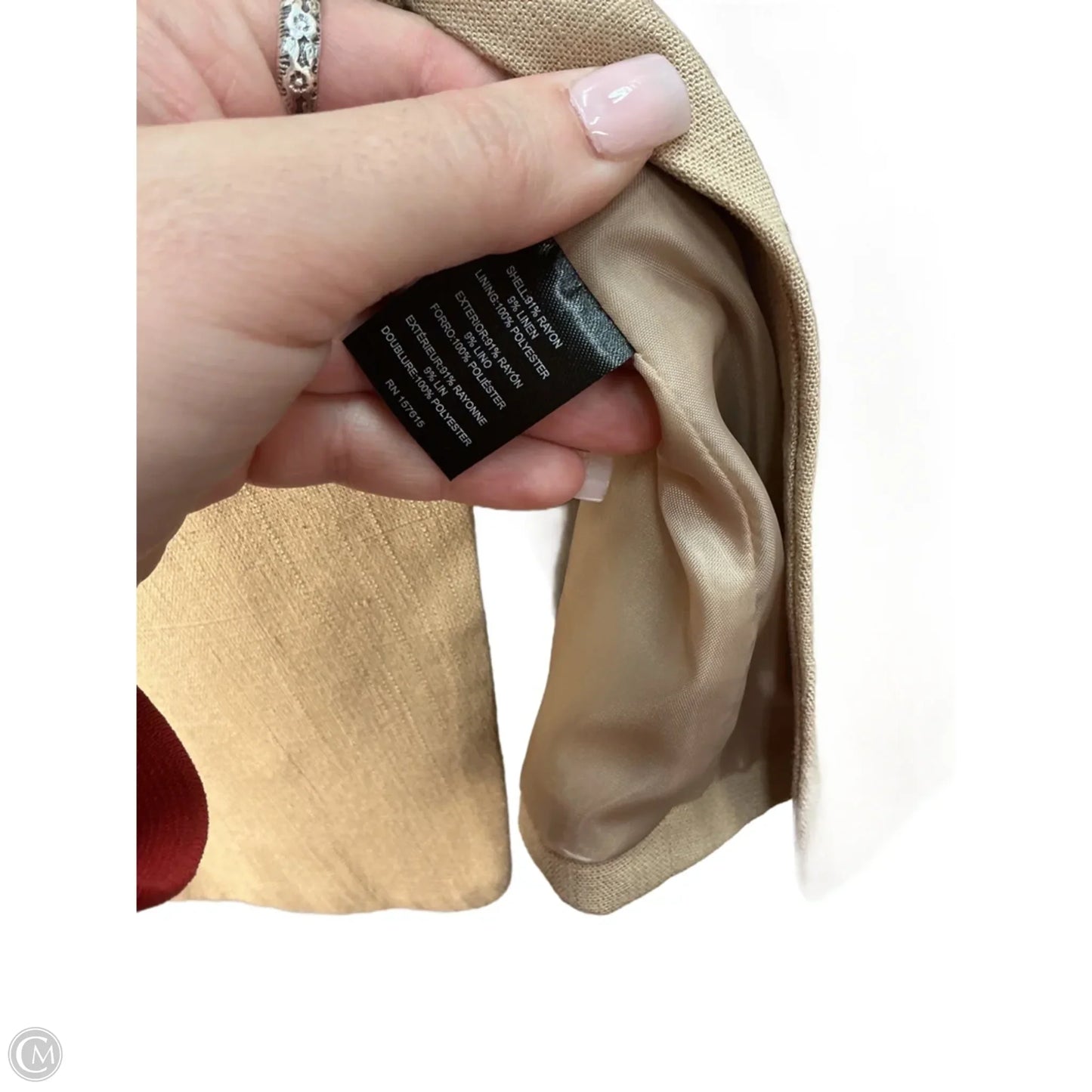 Vest Other By Tahari In Tan, Size: S