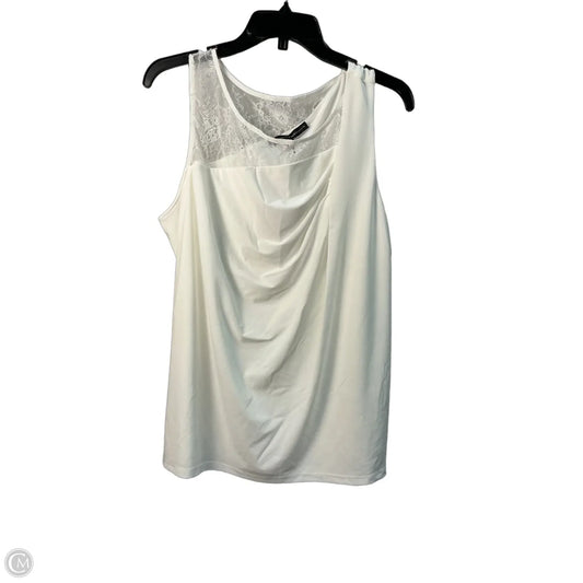 Top Sleeveless By White House Black Market In White, Size: Xl