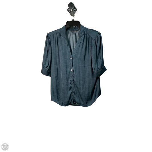 Top Long Sleeve By T Tahari In Green, Size: M