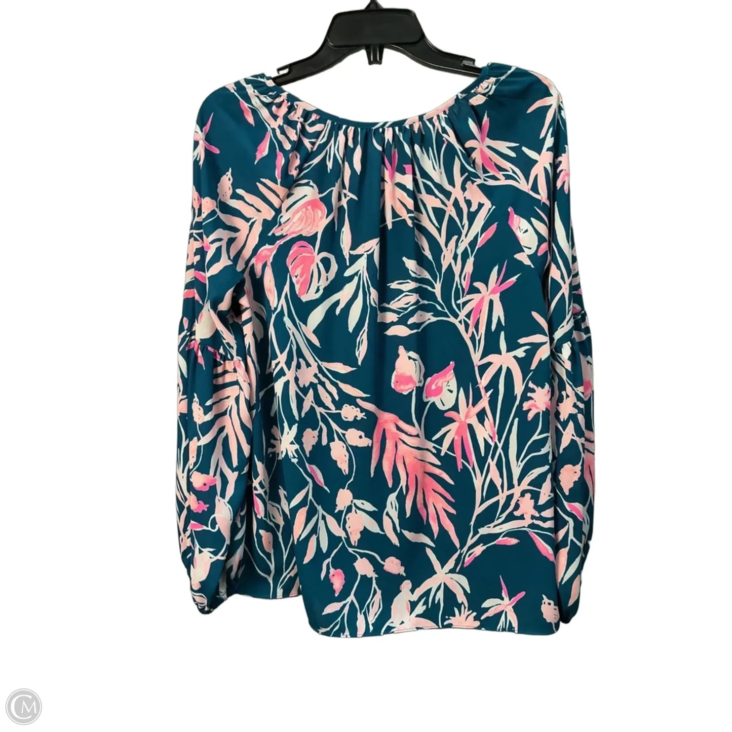 Top Long Sleeve Designer By Lilly Pulitzer In Blue, Size: S