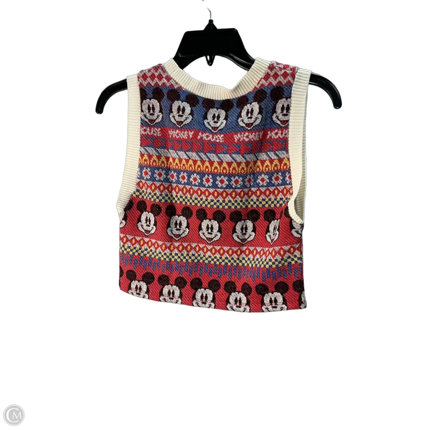 Sweater Short Sleeve By Zara In Nautical Print, Size: M