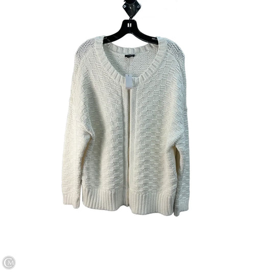 Cardigan By Talbots In Cream, Size: 1x
