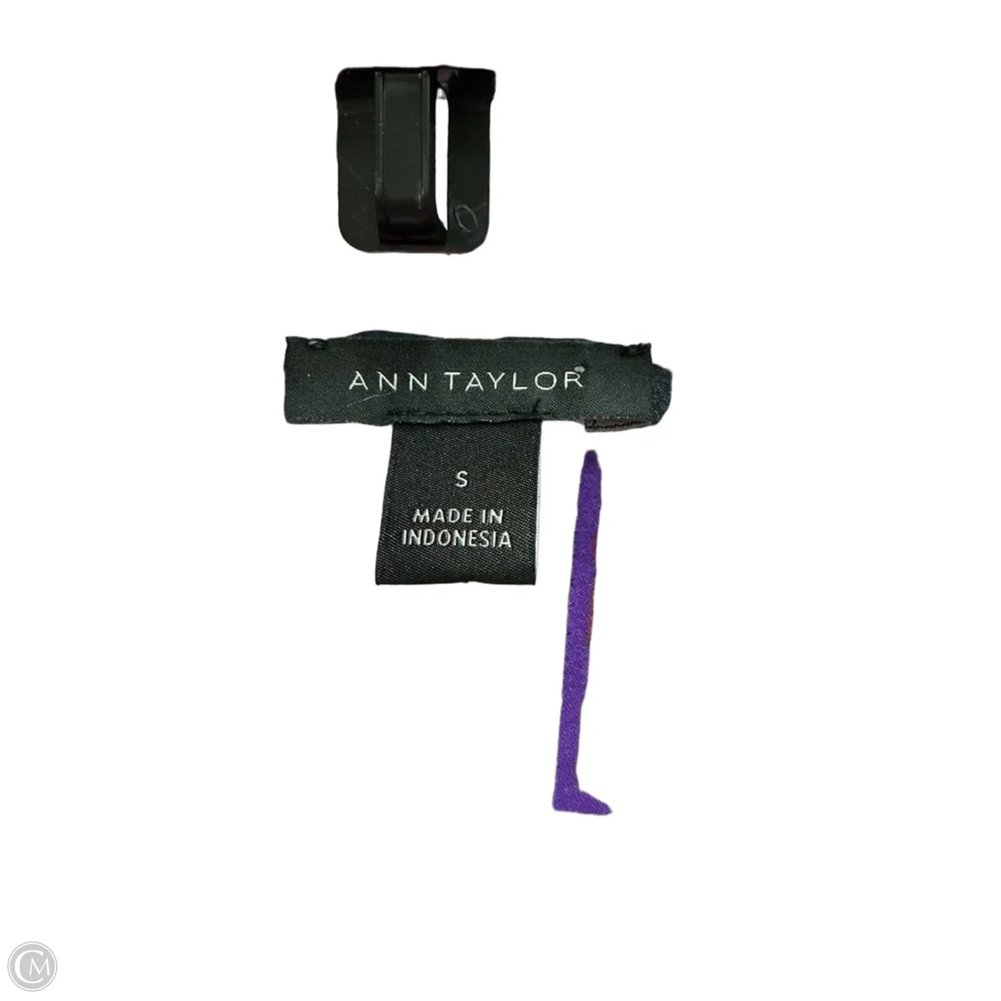 Top Long Sleeve By Ann Taylor In Purple & Tan, Size: S